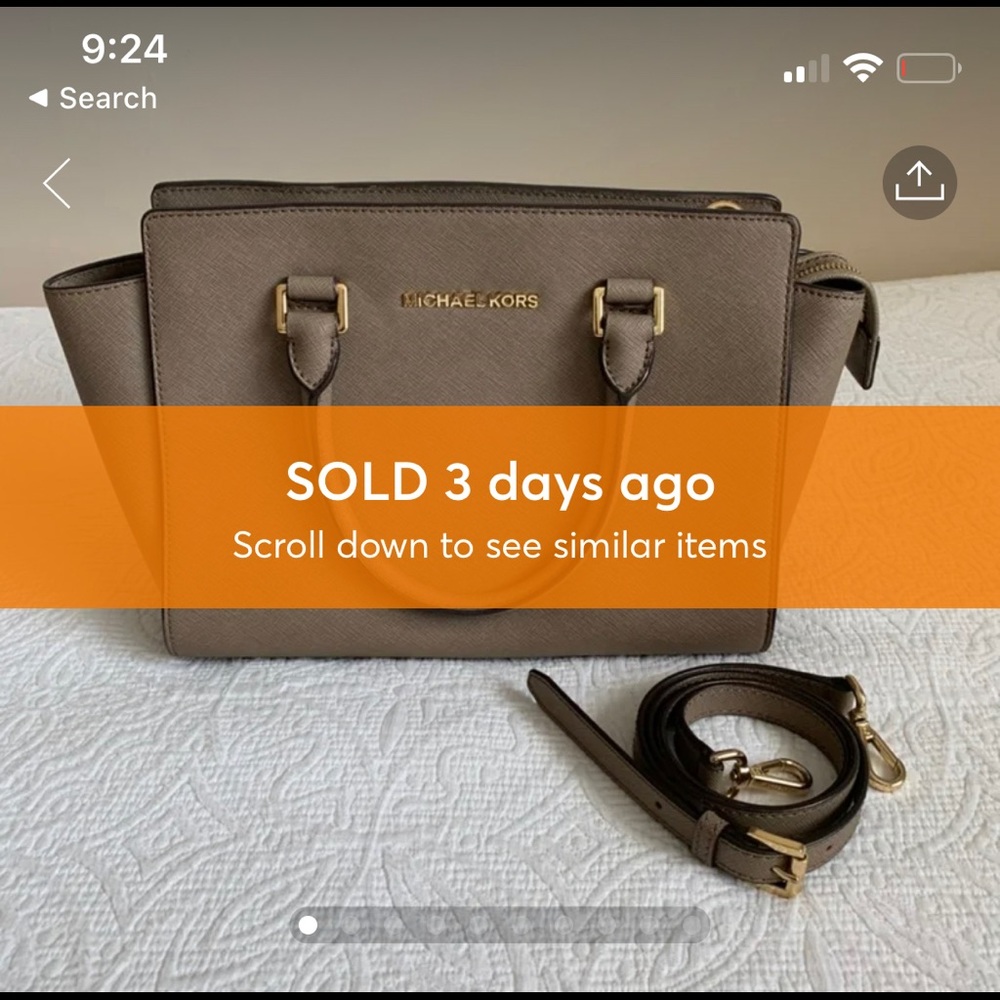 SOLD! Michael Kors Selma Medium Saffiano Satchel